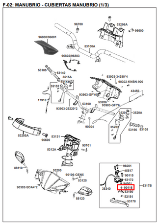 TORNILLO BLOQUEO LEVA LH AGILITY ORIGINAL - Mundimotos