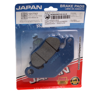 Pastilla freno delantera yamaha Ybr250 generico industrias japan - Mundimotos